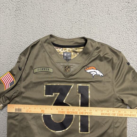 Nike Justin Simmons #31 Denver Broncos Salute To Service Jersey Men’s Medium - Picture 9 of 13